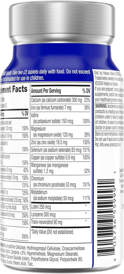Centrum Age Defy for Men, All-in-1 High Potency Multivitamin + Healthy Aging Supplement, Multivitamin Blend with Resveratrol, and Niacin for NAD+ Level Support, Aluminium Bottle, 56 Tablets