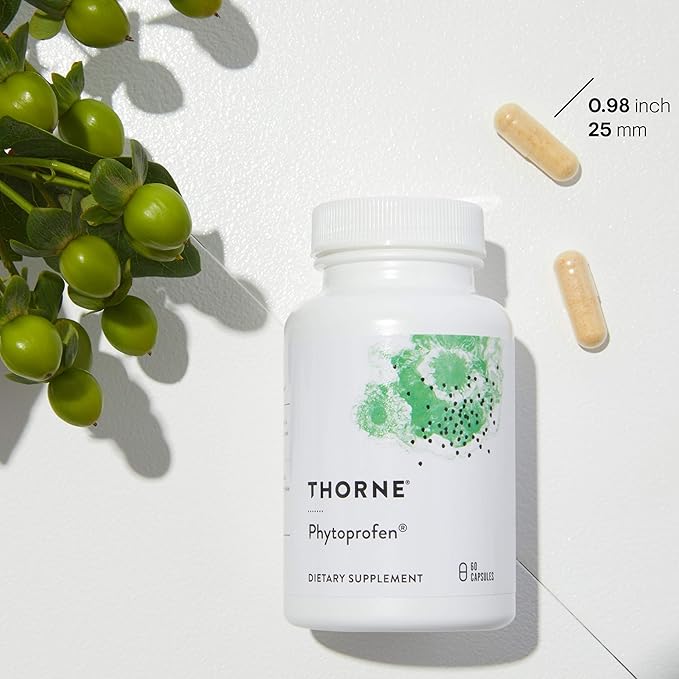 THORNE Phytoprofen - Botanical Blend of Ginger, Boswellia, and Curcumin - Supports Healthy Cytokine Balance and Healing After Injury or Surgery* - Gluten-Free, Soy-Free, Dairy-Free - 60 Capsules