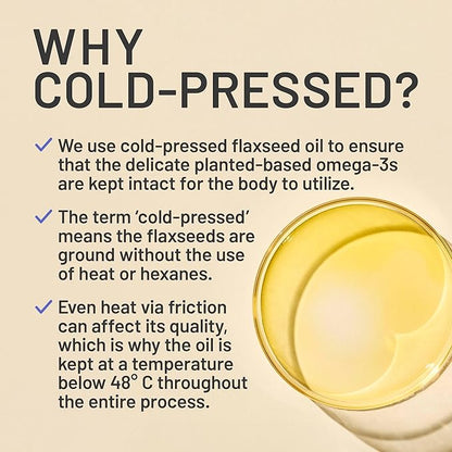 NatureWise Flaxseed Oil 1200 mg, Fish Free Omega 3 6 9 with 720mg ALA, Dietary Supplement for Heart Health Support - Organic, Cold Pressed, Non-GMO - 30 Softgels[1-Month Supply]