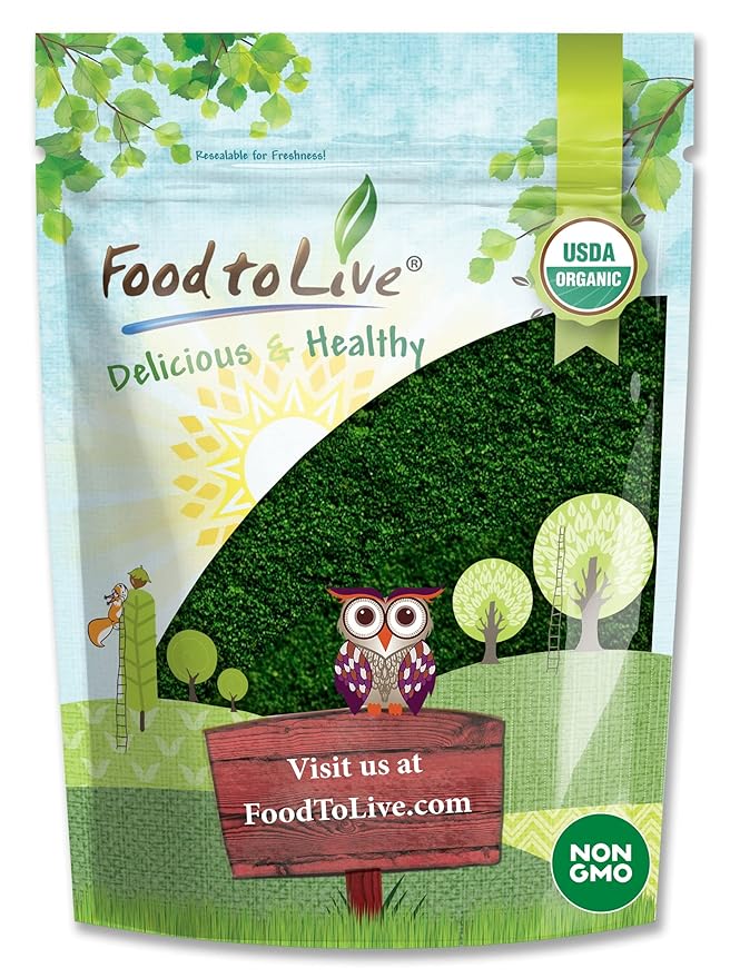 Food to Live Organic Algae Powder Mix, 8 Ounces – Spirulina and Chlorella 50/50 Blend, Non-GMO, Rich in Chlorophyll, Raw, Pure, Vegan Superfood, Bulk, Great for Smoothies, Good Source of Protein