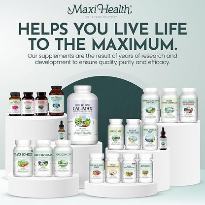 Maxi-Health Vitamin D3 2000 IU - For Healthy Muscle Function, Bone Health and Immune Support – 90 Tablets – Best Kosher Supplement For Adults