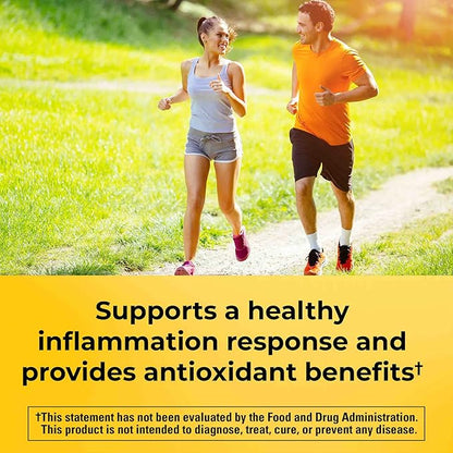 Nature Made Extra Strength Turmeric Curcumin with Black Pepper, 1000mg extract (950mg Curcuminoids) per serving, Supports Healthy Inflammation Response, 60 Vegetarian Capsules, 30 Day Supply