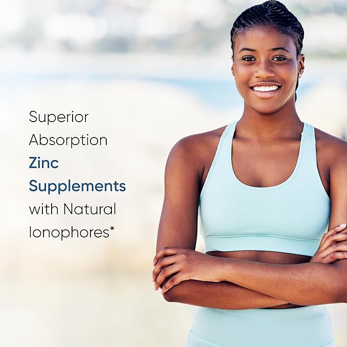 Sandhu's Zinc Supplement with Ionophores| Quercetin & Green Tea Extract for Superior Absorption and High Potency| 900mg Vegetarian Capsules 120 Days Supply| Immune Support for Men & Women