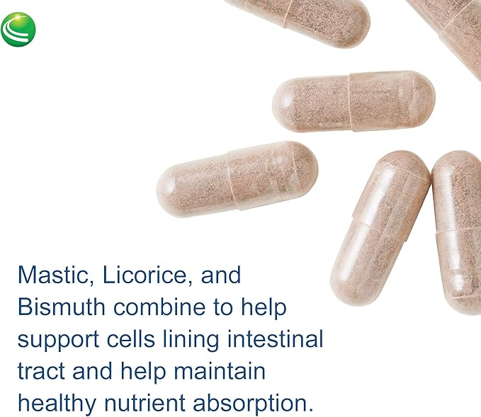 Nutra Biogenesis Gastric Support Complex - DGL Licorice Supplement, Deglycyrrhizinated Licorice Root Extract for Maximum Absorption, Digestion Support with Mastic Gum, Aloe & Bismuth - 60 Capsules