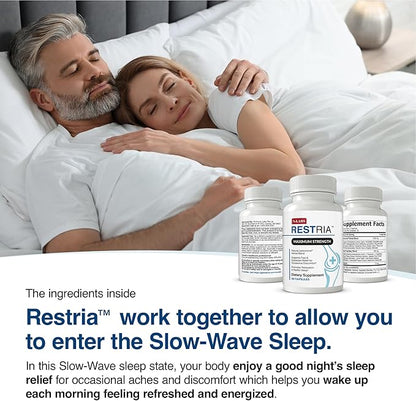N-Labs Joint Support & Sleep Aid Combo – ExaFlex with Boswellia Extract and Bromelain for Joint Support + Restria with Lanconone Herbal Blend and Sleep Formula for Nighttime Relaxation