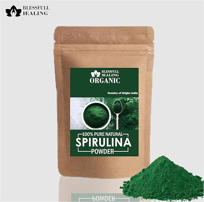 Organic 100% Pure Natural Spirulina Powder | 100 Gram / 3.52 oz