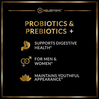 Probiotics and Prebiotics for Women or Men Probiotics 60BN CFU Lactobacillus Acidophilus Bifidobacterium Lactis Made in USA