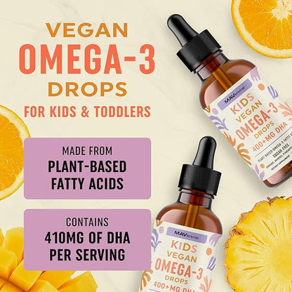 Omega 3 Fish Oil Softgels and Omega 3 Liquid Drops for Kids | EPA, DHA & Algae Oil for Heart, Brain, and Immune Support | Omega 3 Bundle for The Whole Family