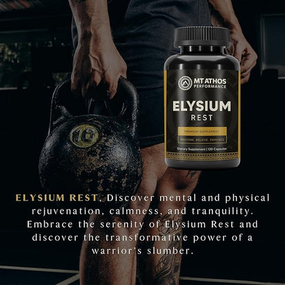 Elysium Rest | Supports Mental and Physical Rejuvenation, Calmness, and Tranquility | 30 Servings - 120 Capsules