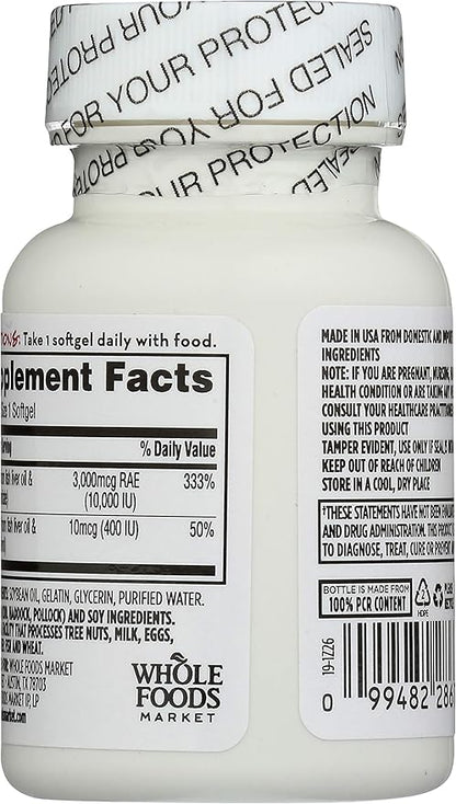 365 Everyday Value, Vitamin A with D3, 100 ct