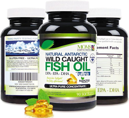 Wild Caught Omega 3 Fish Oil DPA-EPA-DHA 2,900 Milligram Fish Oil Supplement