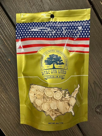DOL American Ginseng Slices from Wisconsin (Sliced Ginseng Root Wisconsin Grown!Most People Use It to Make Ginseng Tea! Good for Health! 花旗参/西洋参 -in Bag (Small 4oz/Bag*2)