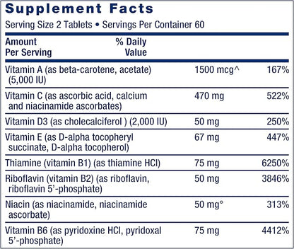 Life Extension Two-Per-Day 120 Tablet Multi-Vitamin & 60 Capsule Optimized Ashwagandha Stress Relief Supplement Bundle