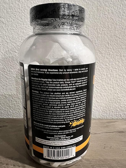 CONTROLLED LABS Overall Health Bundle, 45 Serving Orange Triad, 90 Count Orange Health IQ, 120 Count Orange Oximega Fish Oil, Muscle Building and Recovery Supplement for Men and Women
