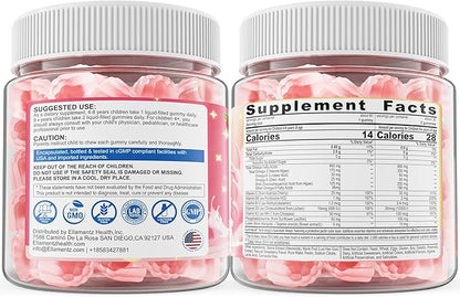 Omega 3 Gummies for Kids 4+, with DHA, Vitamin D3 K2, C, B6, B12, Luetin & Omega 3 6 9, No Fish Taste, Sugar Free Kids Vitamins Gummies, for Brain Bone Eyes Focus Immunity, Fish Oil Alternative, 60Cts