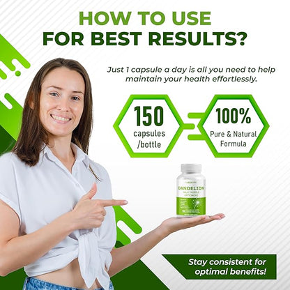 Dandelion Milk Thistle Artichoke Burdock Turmeric - Support Liver Health, Support Digestive Aid - Made and Tested in The USA