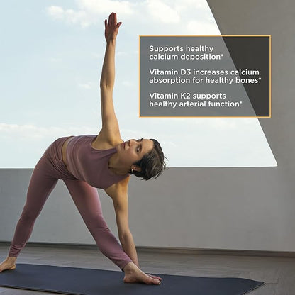 Integrative Therapeutics K2 + D3, Cardiovascular Support*, Bone Support*, Vitamin K2, Vitamin D3, 60 Capsules