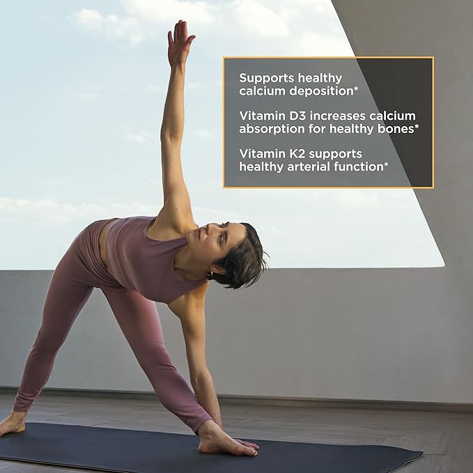 Integrative Therapeutics K2 + D3, Cardiovascular Support*, Bone Support*, Vitamin K2, Vitamin D3, 60 Capsules
