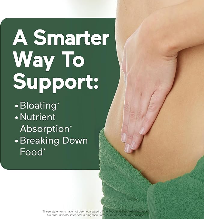 Smarter Nutrition Vegan Digestive Enzymes - Digestion Bloating & Gut Health Support with 16 Multi Enzymes for Nutrient Absorption & Meal Time Comfort for Both Men & Women - 270 Count[90-Day Supply]
