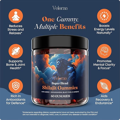 Vitality Bundle Fiber & Shilajit Gummies