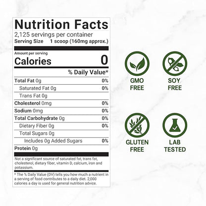 Organic Stevia Extract Powder, 12oz – Natural Sweetener & Sugar Substitute – Pure Stevia Leaf – Great for Cooking, Baking, or Drinks – No Erythritol or Additives – Non-GMO, Sugar Free, Zero Calorie