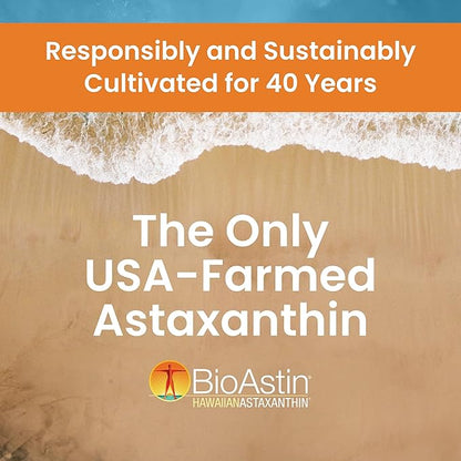 Nutrex Hawaii BioAstin Hawaiian Astaxanthin - 4mg, 270 Softgels - Farm-Direct Premium Antioxidant Supplement to Support Eye, Skin, Joint & Immune System Health -Non-GMO & Gluten-Free