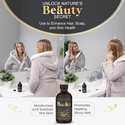 Cold Pressed Black Seed Oil - 120ml Cold Pressed Nigella Sativa Liquid for Immune Support, Joints, Digestion, Hair & Skin (4 Fl Oz)
