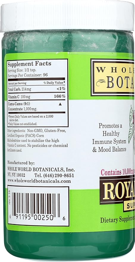 Whole World BOTANICALS Royal Camu Powder, 3.5 OZ