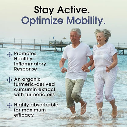 Highly Absorbable MicroActive Curcumin with Turmeric Oil Extract 500mg for Optimal Joint Health, Vegan, Non-GMO, Gluten-Free, 60 Vegan Capsules