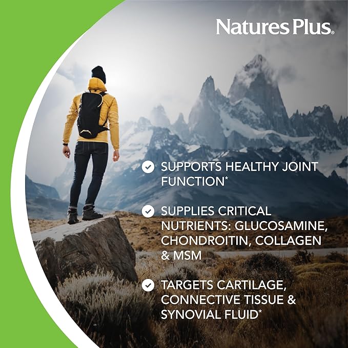 Natures Plus Ultra Rx-Joint Liquid, Honey Lemon - 30 fl oz - Supports Healthy Joint Function - with Glucosamine, Chondroitin & MSM - Gluten Free - 30 Servings