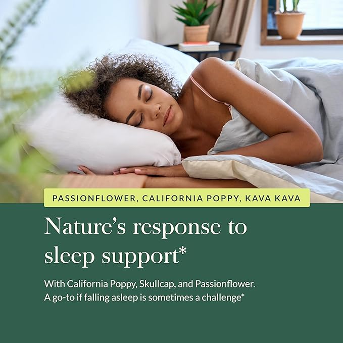 Gaia Herbs Sound Sleep - Natural Sleep Support to Promote Calm & Relaxation - with Valerian Root, Passionflower & More - 60 Vegan Liquid Phyto-Capsules (20-Day Supply)