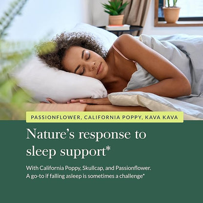 Gaia Herbs Sound Sleep - Natural Sleep Support to Promote Calm & Relaxation - with Valerian Root, Passionflower & More - 60 Vegan Liquid Phyto-Capsules (20-Day Supply)