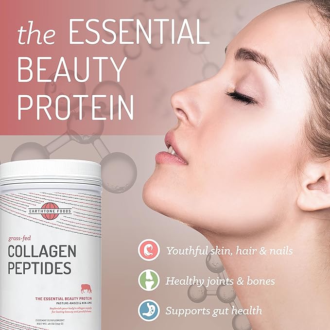 Grass-Fed Collagen Peptides Powder 28 oz Foods - Hydrolyzed, Non-GMO - Unflavored - for Women and Men - Natural Protein Supplement - Paleo and Keto Friendly