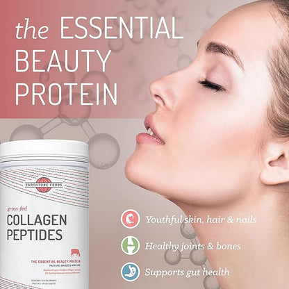 Grass-Fed Collagen Peptides Powder 28 oz Foods - Hydrolyzed, Non-GMO - Unflavored - for Women and Men - Natural Protein Supplement - Paleo and Keto Friendly