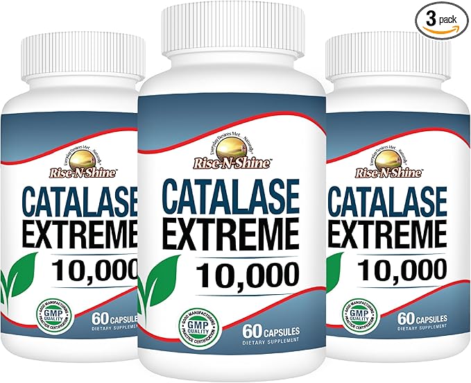 Catalase Extreme Supplement 10,000 - Supplement with Saw Palmetto, Biotin, Fo-Ti, PABA - Hair Supplements for Strong Hair Support- 180 Capsules - Pack of 3 (90-Day Supply)