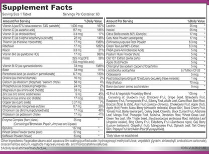 Hybrid Nutraceuticals MiracleMulti Women Multivitamin with Probiotics, Biotin, Folic Acid, Enzymes + Fruit & Vegetable Blend - Immune Support, Heart Health, Energy: 60 Servings (Non-GMO) (2)