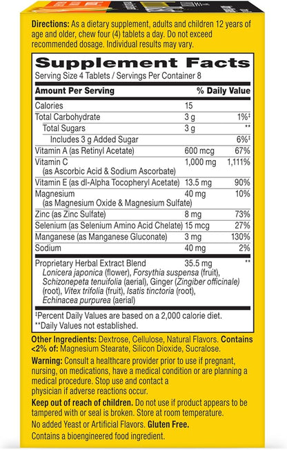 21st Century Immublast Chewable Tablets, Citrus 32 Count