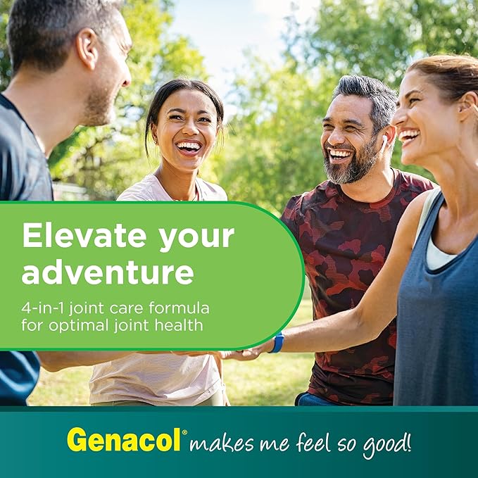 Genacol Optimum – Glucosamine, Chondroitin, MSM and Ultra-Hydrolyzed Collagen Tablets, Maintains Healthy Joints, Protects & Lubricate Cartilage, 90 Tablets (30-Day Supply)