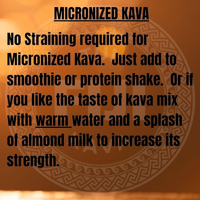 TUI KAVA PREMIUM WELLNESS KAVA - MICRONIZED Noble Fijian Kava 250g (8.8oz) - INDIVIDUAL Size | Very Heady | Morning/Daytime Kava | Increase Focus | Mood/Sleep Support | Stress Relief | NO STRAINING