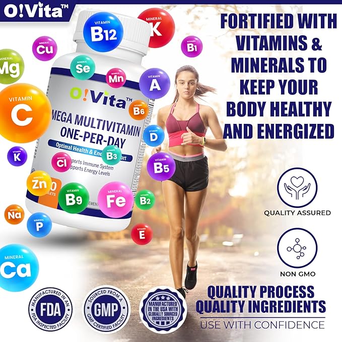 Mega Multivitamin One-per-Day, Supports Immune System, foundational Health, Full Spectrum of Vitamins and Minerals, and Much More ...30-Day Supply (30 Non-GMO Tablets)