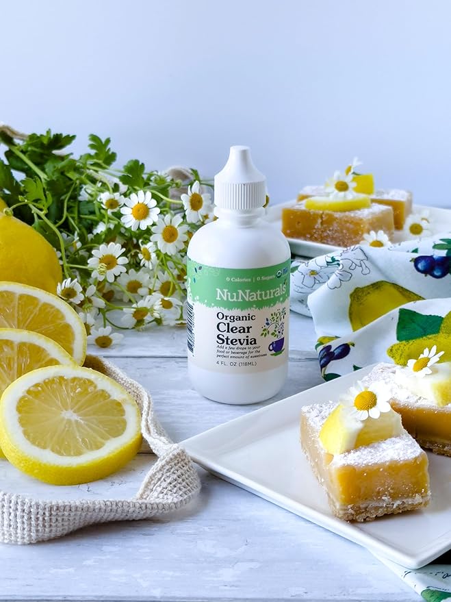 NuNaturals Clear Extract Stevia, Plant-Based Sweetener, Plastic Bottle, 4 oz