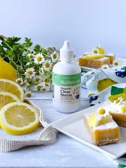 NuNaturals Clear Extract Stevia, Plant-Based Sweetener, Plastic Bottle, 4 oz