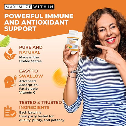 Liposomal Vitamin C Capsules - Enhanced Absorption, 60 Count
