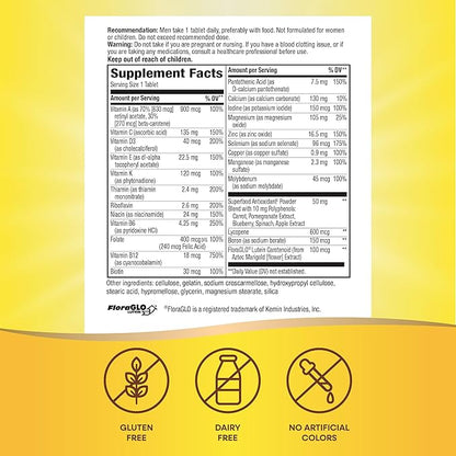 Nature's Way Alive! Men's Complete Multivitamin, Supports Energy Metabolism & Muscle Function*, B-Vitamins, Superfood Antioxidants**, Gluten-Free, 50 Tablets (Packaging May Vary)