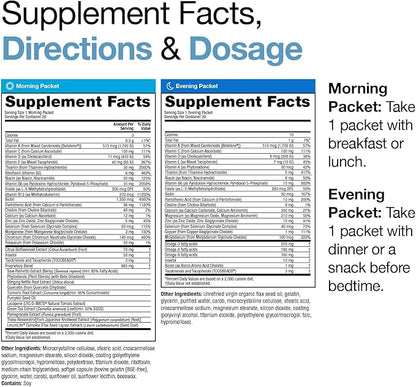 VitaMedica Men’s Multivitamin with Prostate Health Support | Vitamins, Minerals, Omega3s and Saw Palmetto | Box of 30 Easy Daily Packs | Supports Natural Energy and Sleep | Muscle, Joint Health