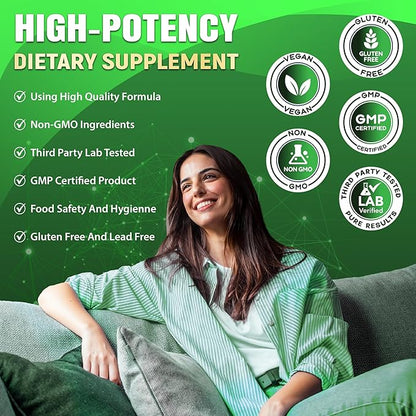 Organic Cadane Citrus Bergamot Supplement with Berberine, Garlic, Green Tea, Grape Seed & Black Pepper | Wellness & Vitality Support | Vegan, Non-GMO – 90 Capsules – 45-Day Supply