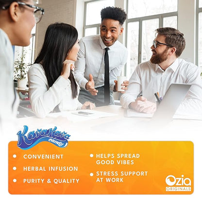 Ozia Originals Kava Kava Candy - 8 Kava Candies Per Pack, Kava Extract Stress Relief Supplement, Natural Kava Root Chill Happy Pill, Encourages Positive Mood - Orange Flavor, 1 Box (12 Packs)