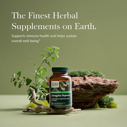 Gaia Herbs Astragalus Supreme - Immune and Antioxidant Support Herbal Supplement - with Astragalus Root, Schisandra Berry, and Ligustrum - 120 Vegan Liquid Phyto-Capsules (30-Day Supply)