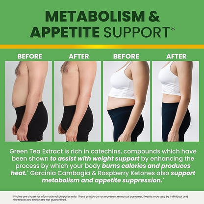 Nobi Nutrition Green Tea Fat Burner Gummies for Weight Loss | Metabolism Boost & Appetite Suppressant with Green Coffee Bean and Garcinia Cambogia | Pills to Burn Belly Fat for Women & Men