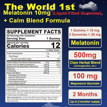 Omega 3, Melatonin Gummies, 3 Pack